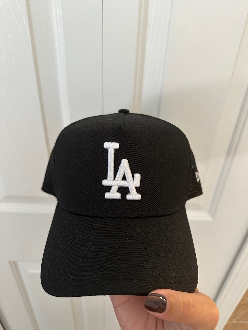 New Era Men’s Los Angeles Dodgers Black and White Cap
